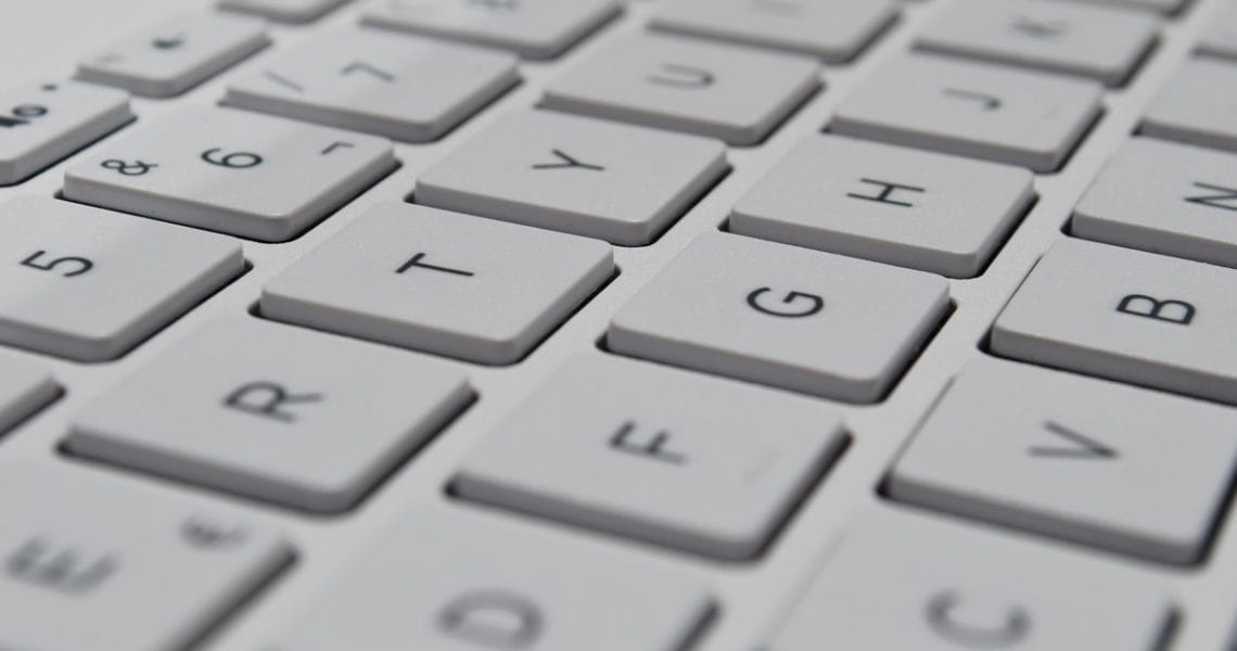 Toetsenbord Apple in beeld