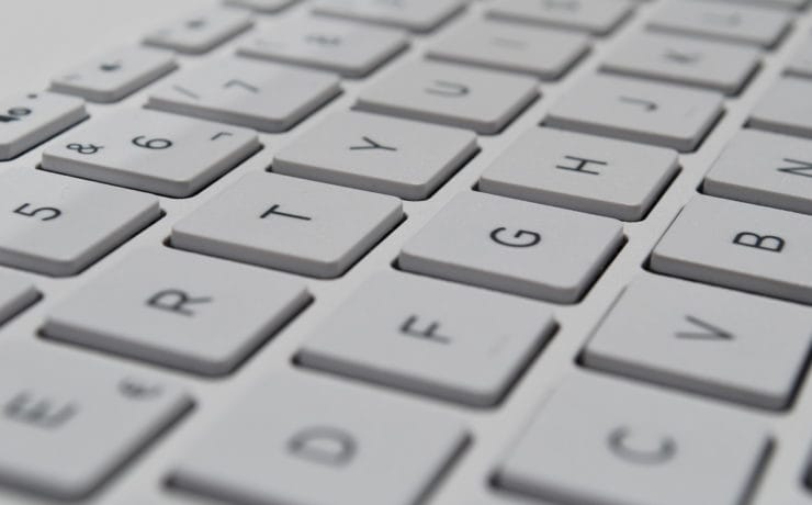 Toetsenbord Apple in beeld