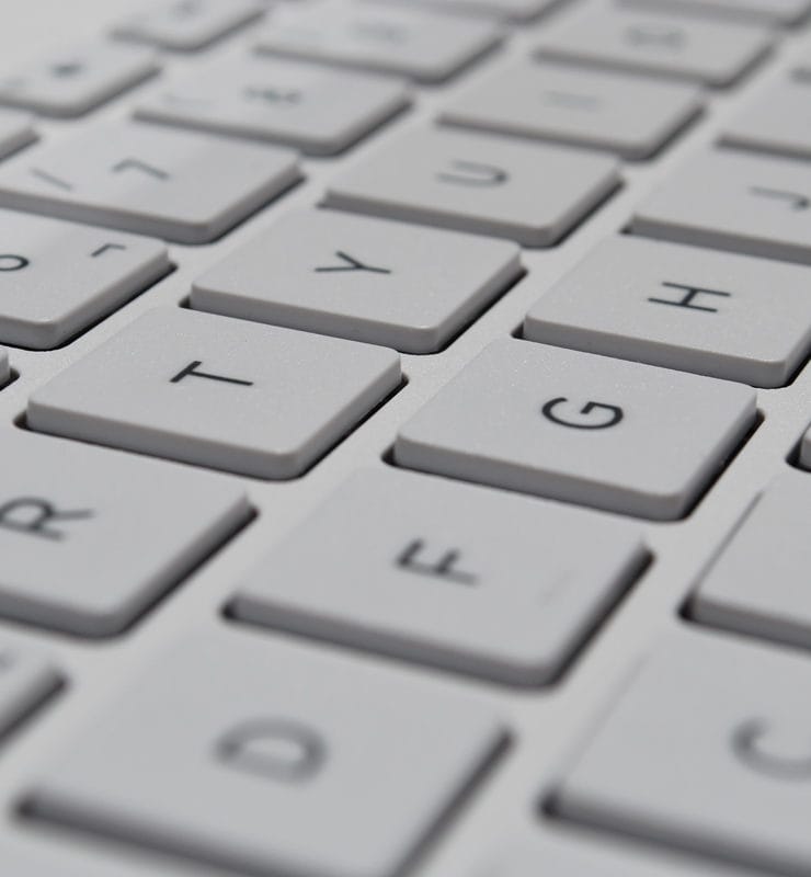 Toetsenbord Apple in beeld