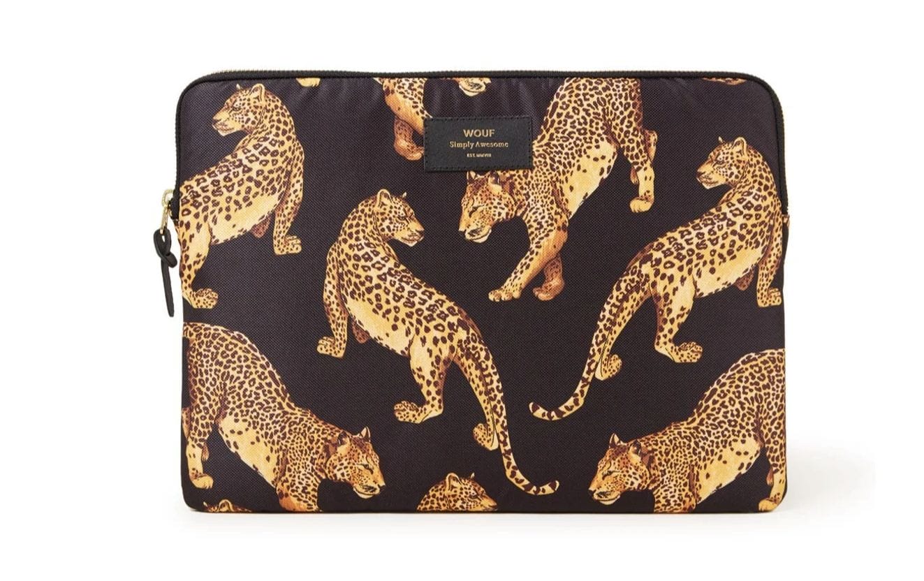 MacBook laptophoes met luipaard print
