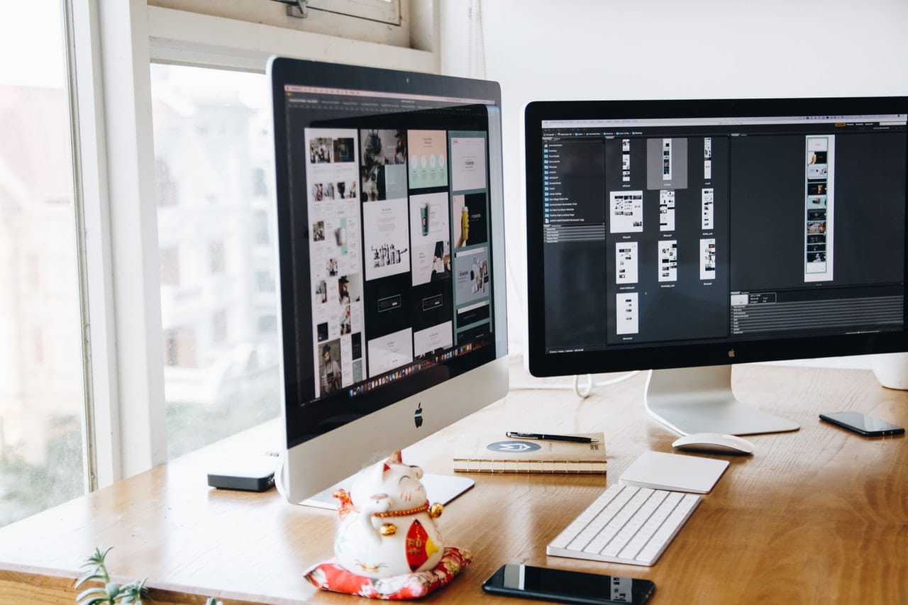 iMac werkplek