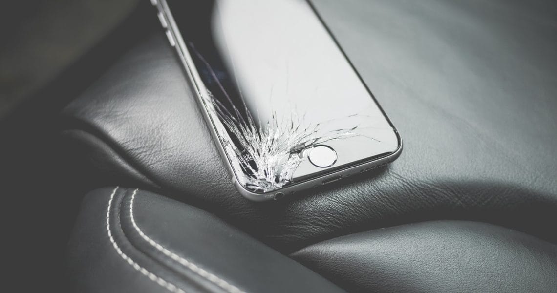 Een defecte Apple iPhone