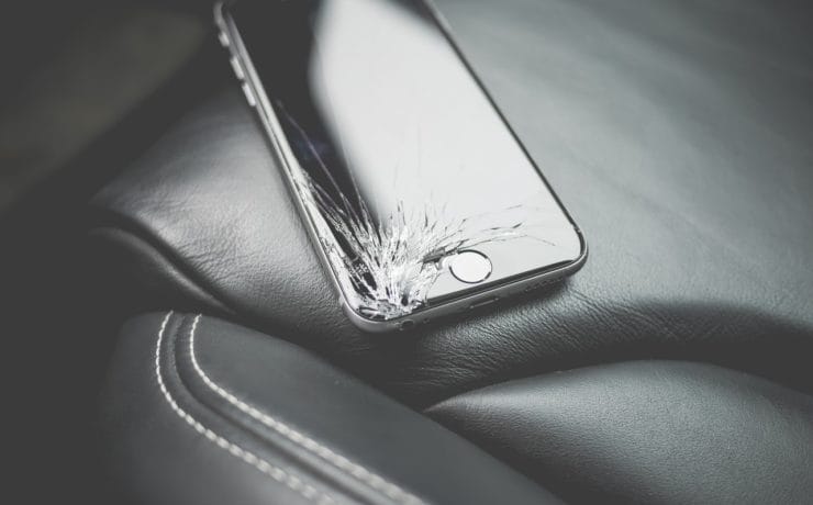 Een defecte Apple iPhone