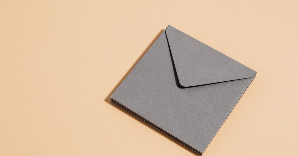 Enveloppe als verwijzing naar e-mail