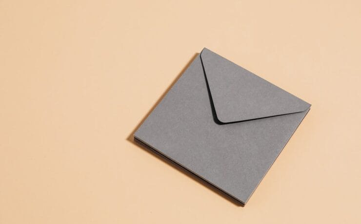 Enveloppe als verwijzing naar e-mail